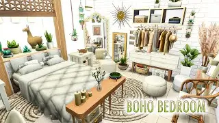 Boho Style Bedroom / The Sims 4 / Room Build / Спальня в стиле Бохо / Симс 4