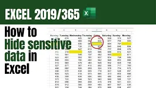 How to hide and unhide data in an Excel spreadsheet - EXCEL 365/2019