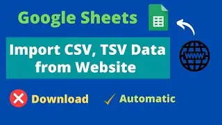 Import csv format data from website to Google Sheets || IMPORTDATA function in Google Sheets