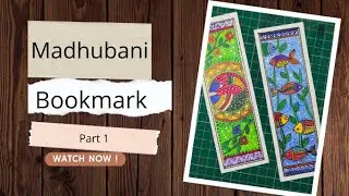 Easy madhubani bookmark using acrylic colors - 1 I Asapuart