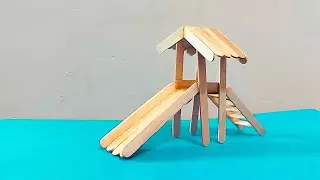 Como fazer um escorregador de palitos de picolé