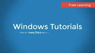 How to : Delete [This is no longer located in Directory] Files