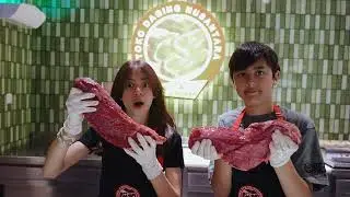 Wulan Guritno dan keluarga berkunjung ke Toko Daging Nusantara Kemang Antasari Jakarta Selatan