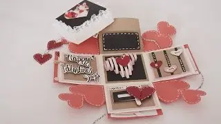 Valentines Day Exploding Box Card Full Tutorial