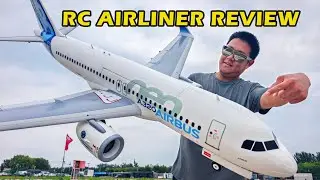 New RC Airliner! E-Flite Airbus A320 NEO Review, 地平线模型新品空客A320航模客机测评