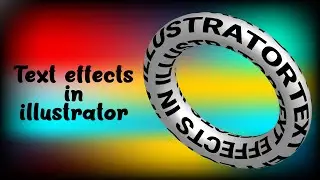 Ring text effects Tricks in illustrator || Adobe Shorts