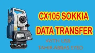 How To Export Data from Sokkia  Total Station Cx 105 to USB stick in Urdu hindi Tahir Abbas Syed