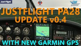 Updated JustFlight PA28 v0.4 for Microsoft Flight Simulator - includes Garmin GPS Integration!