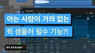 로직 유저 필수!! 2가지 퀵 샘플러 필수 팁 / 음정 변화시 속도 변화 문제 해결 / Quick Sampler 2 Tips / 로직 프로 팁 #257