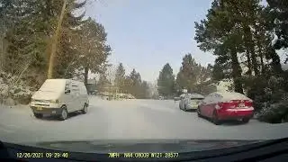 Snow in Bend, OR. December 26, 2021 (dashcam)