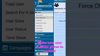 How to make new user and phone in vicidial #linux #tutorial #vicidial #howto #shortsfeed #shorts