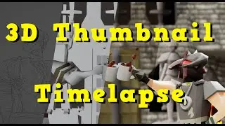 A Cold One's Series Finale Thumbnail - Created in Blender - Timelapse