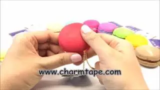 Cafe de N Red macaroon squishy charm kawaii
