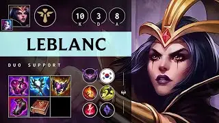 LeBlanc Support vs Poppy - KR Master Patch 25.S1.2