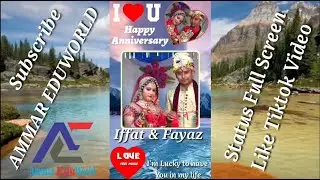 How to Make Happy Anniversary Full Screen Video in Mobile| Anniversary video editing in Mobile