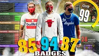 85, 87, AND 94 BADGE BUILDS ARE THE 3 MOST BADGED BUILDS ON NEXT GEN NBA 2K21! OP OFFENSIVE THREAT