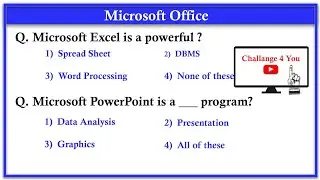 Most Important MCQ's on MS Office - Microsoft Office MCQ Question - MS Office Mcq