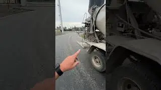 Передвижное миксер корыто #автобетоносмеситель #стяжка #бетон