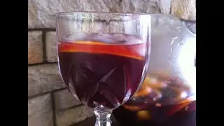 Red wine sangria with rum