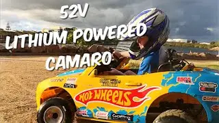 52v Power wheels Modified Camaro #modifiedpowerwheels #powerwheelsgocart #powerwheelsaustralia