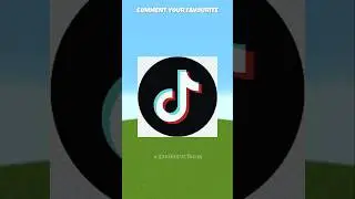 TikTok, Discord, Chrome and YouTube Logo in Minecraft || 