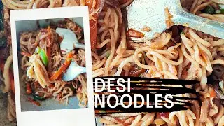 Noodles Market Style नूडल्स मार्केट स्टाईल(Hindi Subtitles - हिंदी  उपशीर्षक)