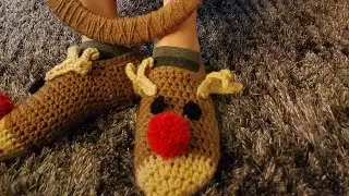 calcetas de navidad a crochet !!!