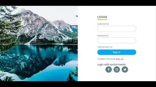 How to create a website login page using html and css || 