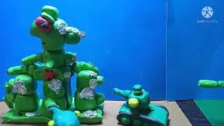 10 серия сражение за кв-44 ТАНКОМУЛЬТ из пластилина
