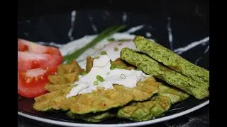 Шпинатные вафли. Вафли со шпинатом.Spinach waffles.