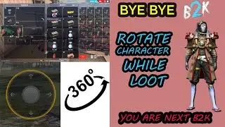ROTATE CHARACTER AUTOMATICALLY IN LOOT TIME WHILE OPEN BACKPACK LIKE B2K | FREE FIRE | 360 DEGREE ||