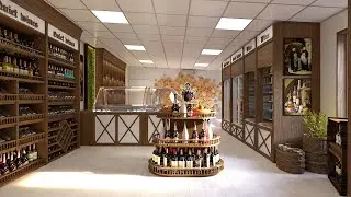 Дизайн винного магазина