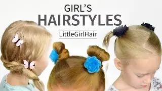 3 Trendy Hairstyles for Little Girls | EASY TUTORIAL