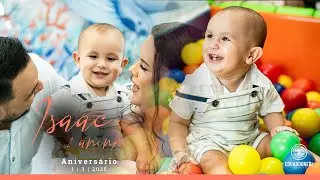 Fotografia de aniversário de 1 ano do Isaac em Bandeirantes no Paraná
