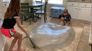 Huge giant homemade slime bubble
