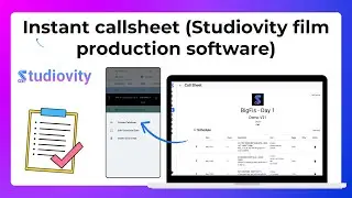 How to generate Industry Standard Call Sheet? #filmmaking #callsheets #filmscheduling #preproduction
