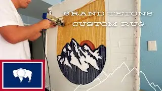 GRAND TETONS CUSTOM RUG | Rug Tufting Process