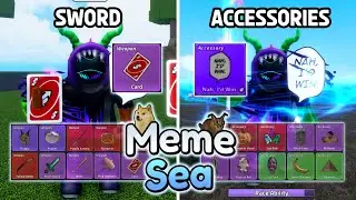 Aku Dapetin Semua Sword, Aksesoris Dan Fighting Style Di Meme Sea Blox Fruit Versi Brainrot
