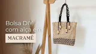 Como transformar uma bolsa com macramê | DIY MACRAMÊ