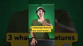 Must know these whatsapp features😍❤️ #short #shorts #whatsapp