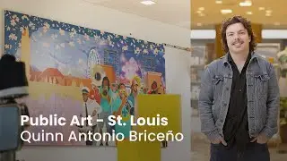 Quinn Antonio Briceño celebrates his hometown of St Louis in this larger than life mural