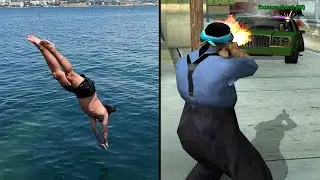 прыгнул в море и пошел на капт