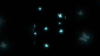 Butterfly Black screen video | neon frame | Black Screen Video | glowing neon effect | neon effect