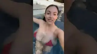 Angela White micro bikini 👙🏖️ pool 