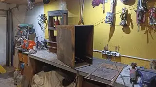 Печь на отработанном масле и дровах
