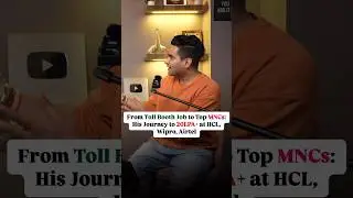 4500Rs Per month to Top MNCs: His Journey to 20LPA+ at HCL, Wipro, Airtel 💯 #shorts