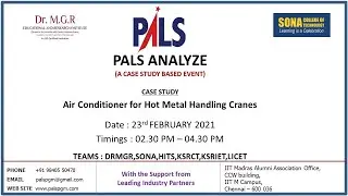 PALS Campus Event Analyze - Air Conditioner for Hot Metal Handling Cranes
