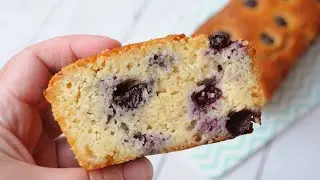 Bizcocho de arándanos KETO - Receta fácil