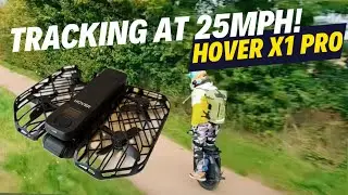 HoverX1 Pro tracks Electric Unicycle at 25mph!