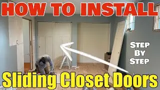 How To Install Sliding Closet Doors Including Hardware Cutting Door & Full Installation Step By Step